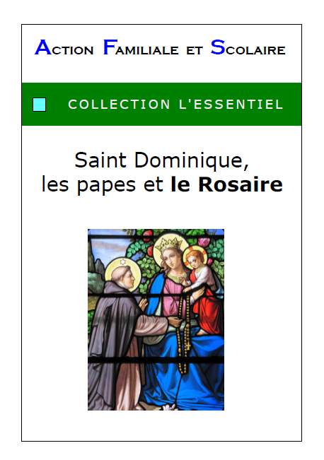 St Dominique, les papes et le Rosaire
