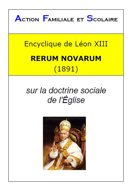 Encyclique Rerum Novarum 