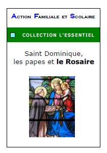 Saint Dominique, les papes et le Rosaire